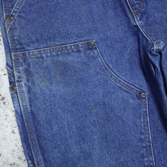 Vintage Carhartt B73 DST Faded Blue Jeans Denim Double Knee Carpenter Pant 29x32 - Picture 7 of 16